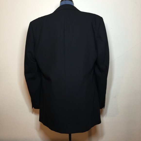 Emanuel Ungaro Black Wool Blazer 41R - Picture 2 of 6